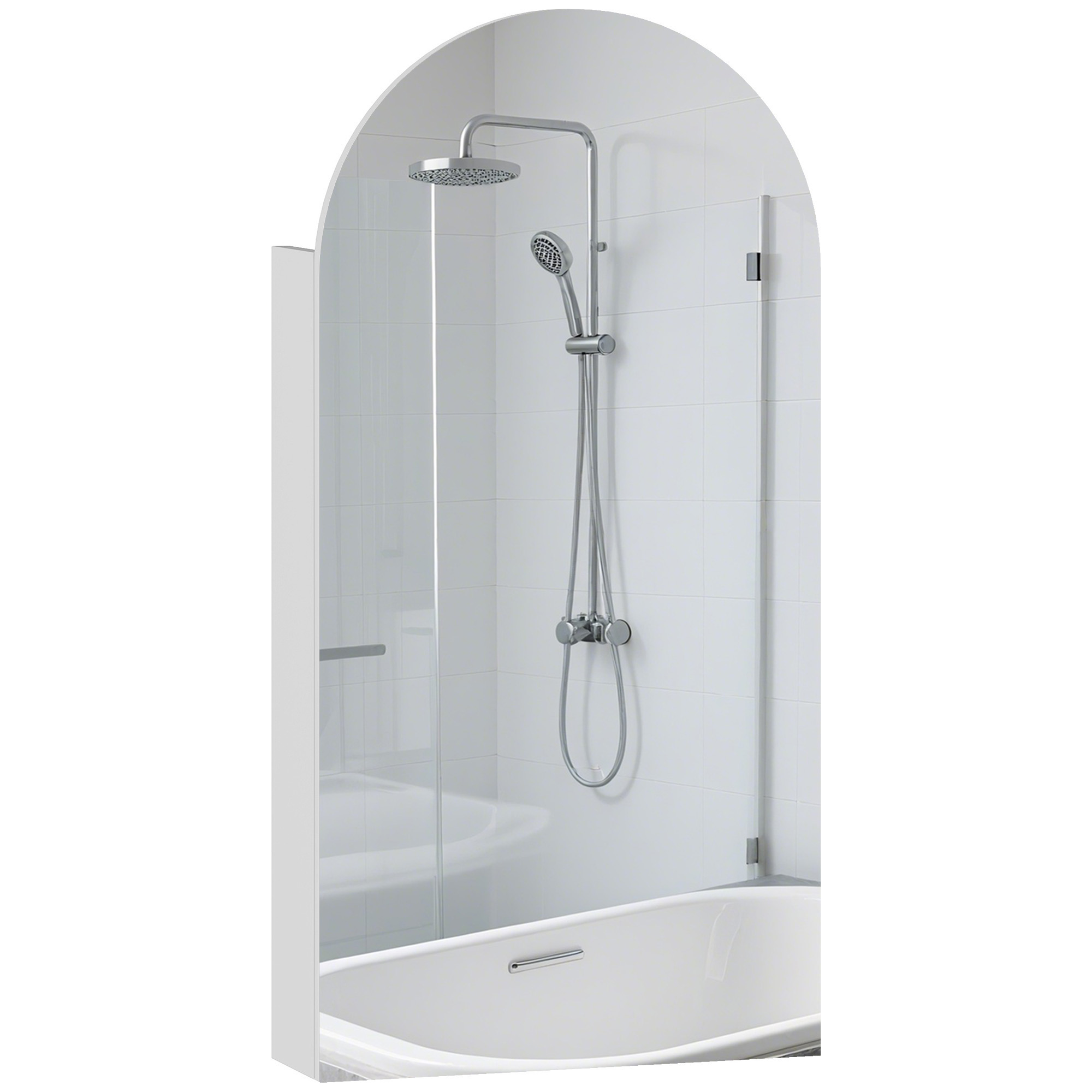 Badezimmermöbel, Verstellbar, 40 X 12 X 80 Cm, Weiß