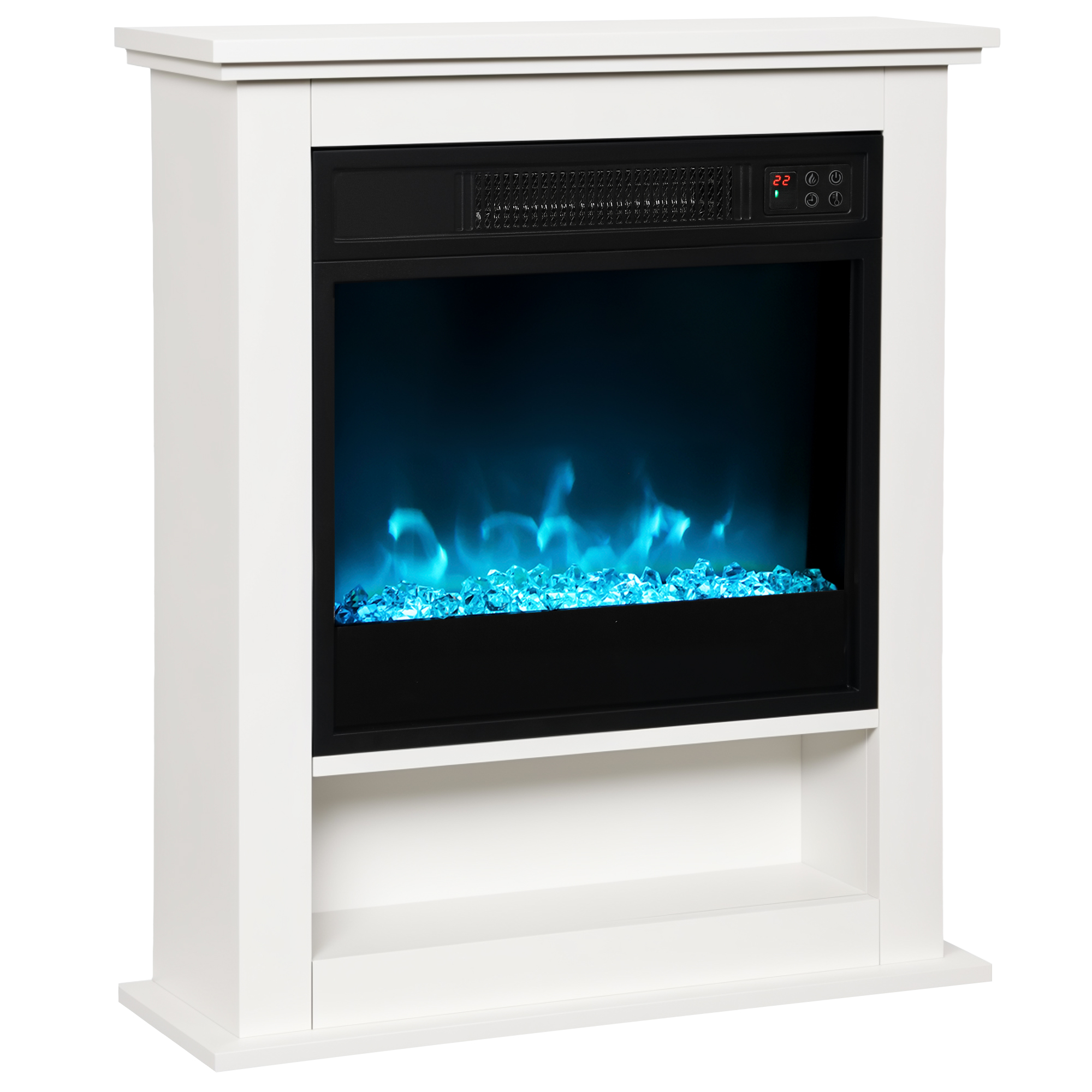Elektrokamin, 1800 W, 9 Farben, 62,5 X 20 X 72,5 Cm, Weiß