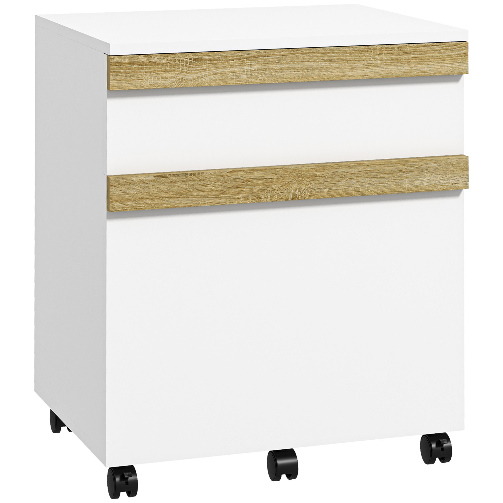 Schreibtischcontainer, Mit Stauraum, 48 X 40 X 59,5 Cm, Weiß