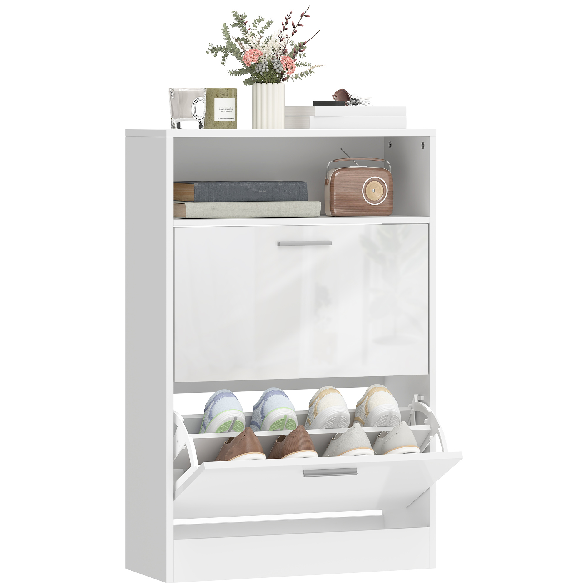 Schuhschrank, Schuhschrank, 59 X 24 X 90 Cm, Weiß