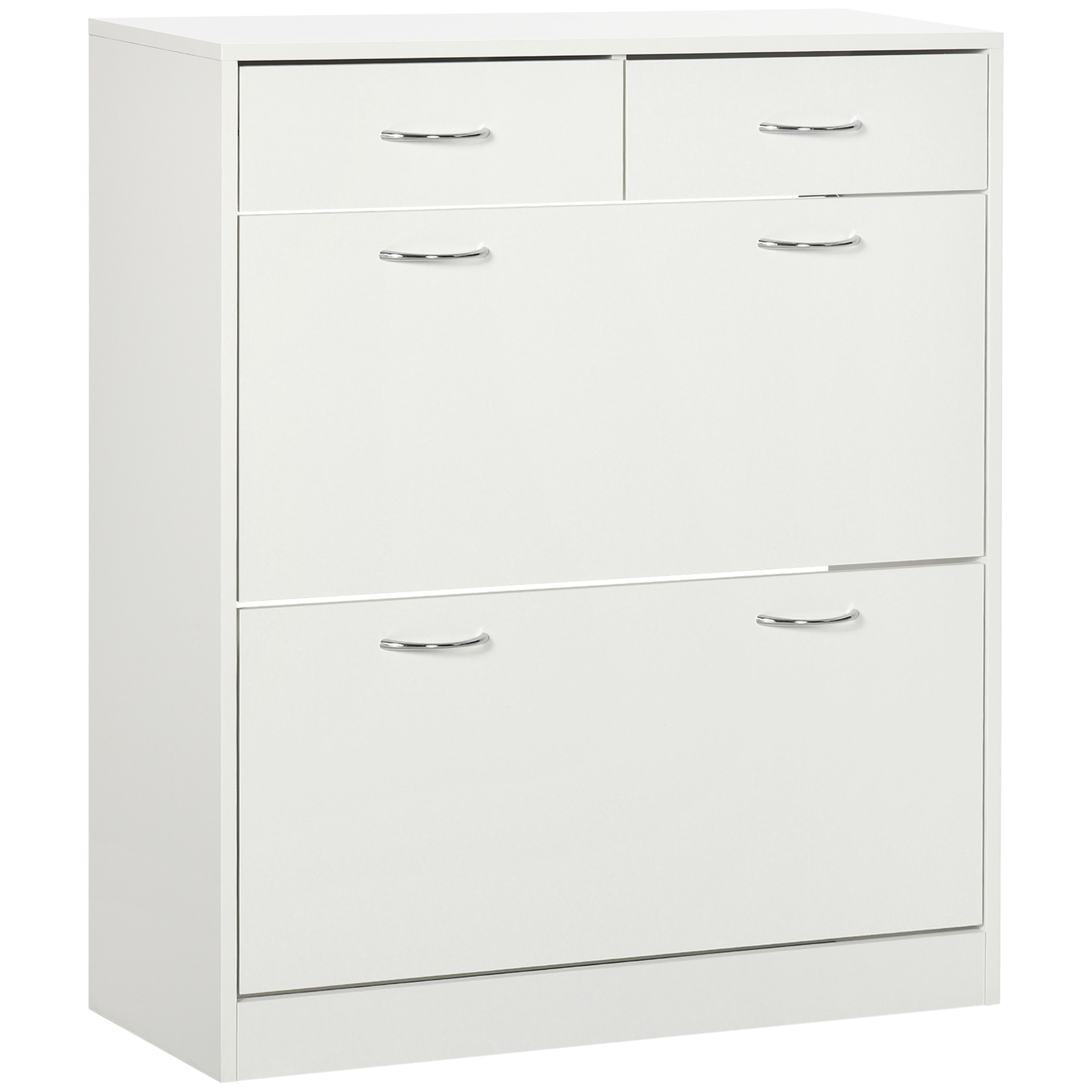 Schuhschrank, Mit Stauraum, 80 X 30 X 91,5 Cm, Weiß