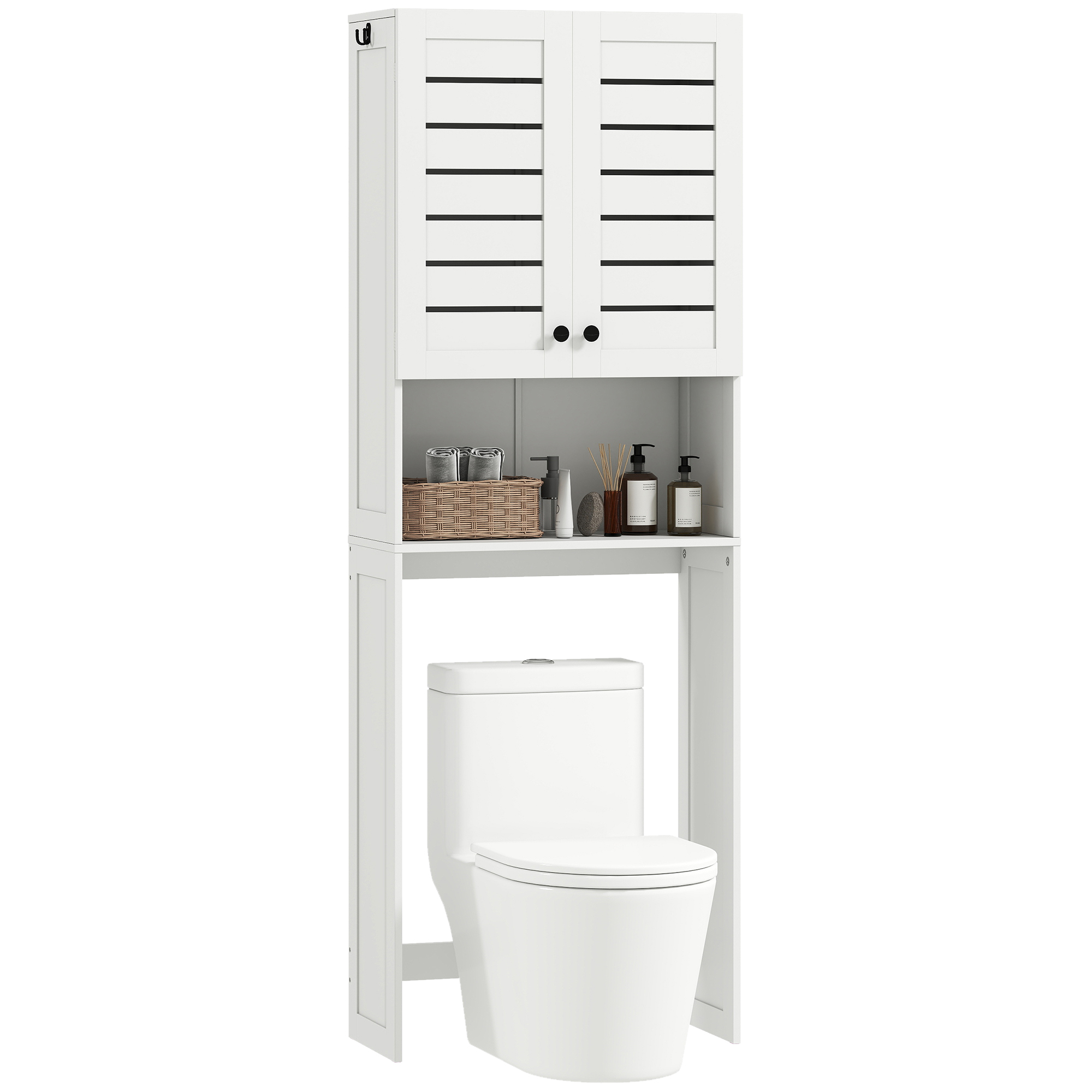 Badezimmermöbel, Mit Türen, 67 X 31,5 X 190, Weiß