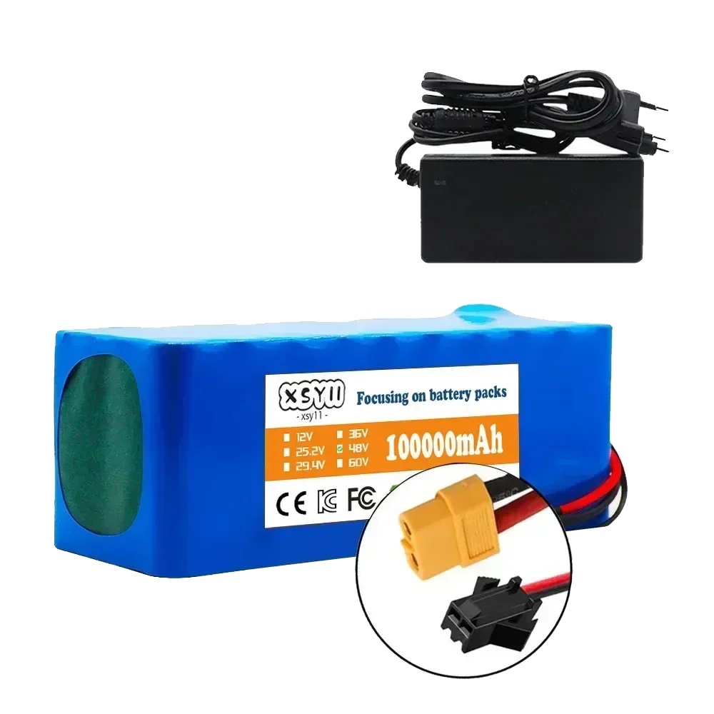 Lithium-ionen-batterie, 100ah Kapazität, 48v Kompatibilität, Xt60 Sm-ladegerät
