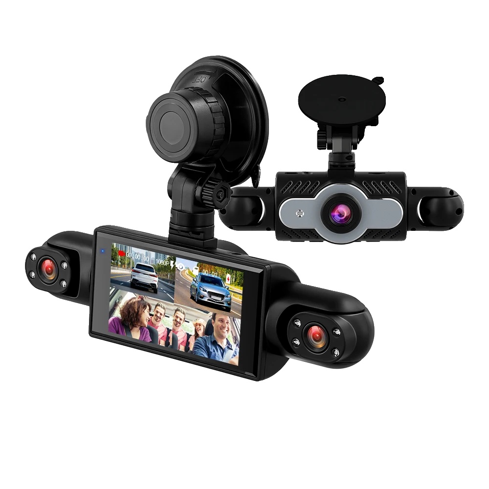 Auto-dashcam, 1080p Auflösung, Vier Hd-kameras, 3 Zoll Auto-dashcam