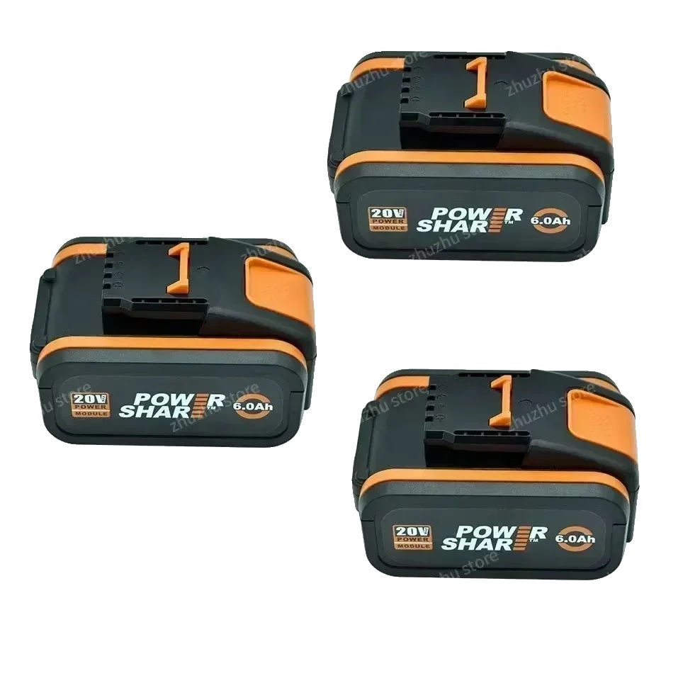 Batterie, 20v Lithium-ionen, 6000mah Kapazität, Worx 6ahx3