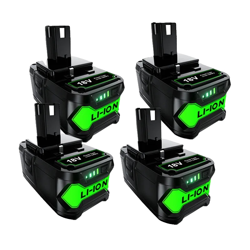 Ersatzbatterie, 6000mah Kapazität, 18v Li-ion, Kompatibel Mit Ryobi, 4 Stück Batterie