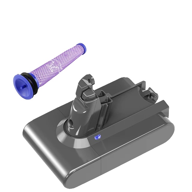 Batterie, Kompatibel Mit Premium-handstaubsaugermodellen V6 V7 V8 V10, Langlebige Leistung, V6 6000mah Filter