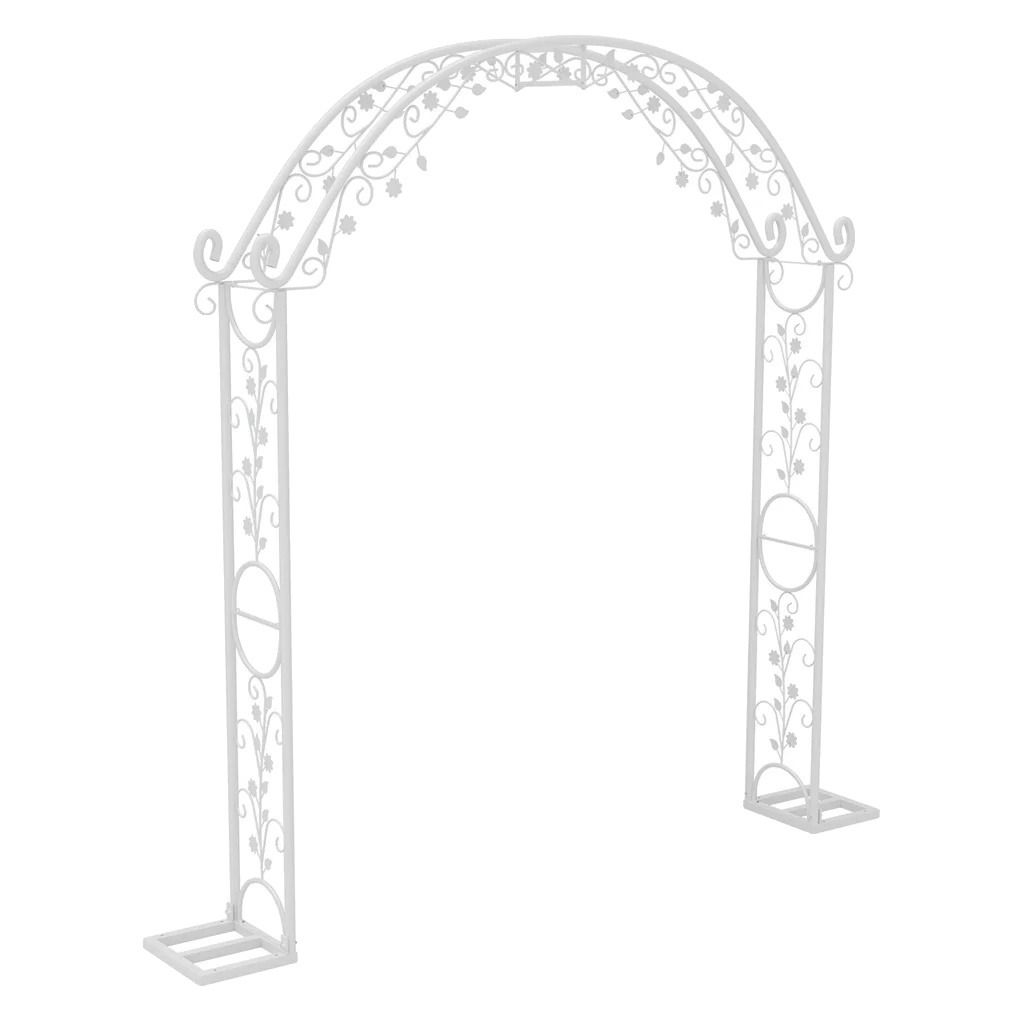 Metallische Hochzeitsbogen, Elegantes Design, Robuste Konstruktion, Milchweiß, Xxl