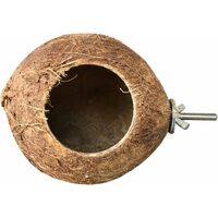 Bunte Vogelkäfige, Haustiernester, Kokosnussnest, Natürlicher Papageiensitz, Kleintierbett, Bequemes Vogelnest, 1 Stück