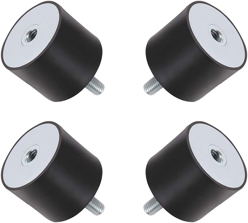 4 Stück M8 2020mm Doppelendschrauben Antivibrationsdämpfer Gummiisolator Spulenhalterungen Boot Auto Schalldämpferblock Dämpfer.