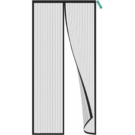 Magnetisches Moskitonetz Für Türen – 90 X 210 Cm – Schwarz – Moskitonetz Für Balkontüren – Magnetvorhang Ohne Bohren – Mückenschutz – Genießen Sie Den Sommer