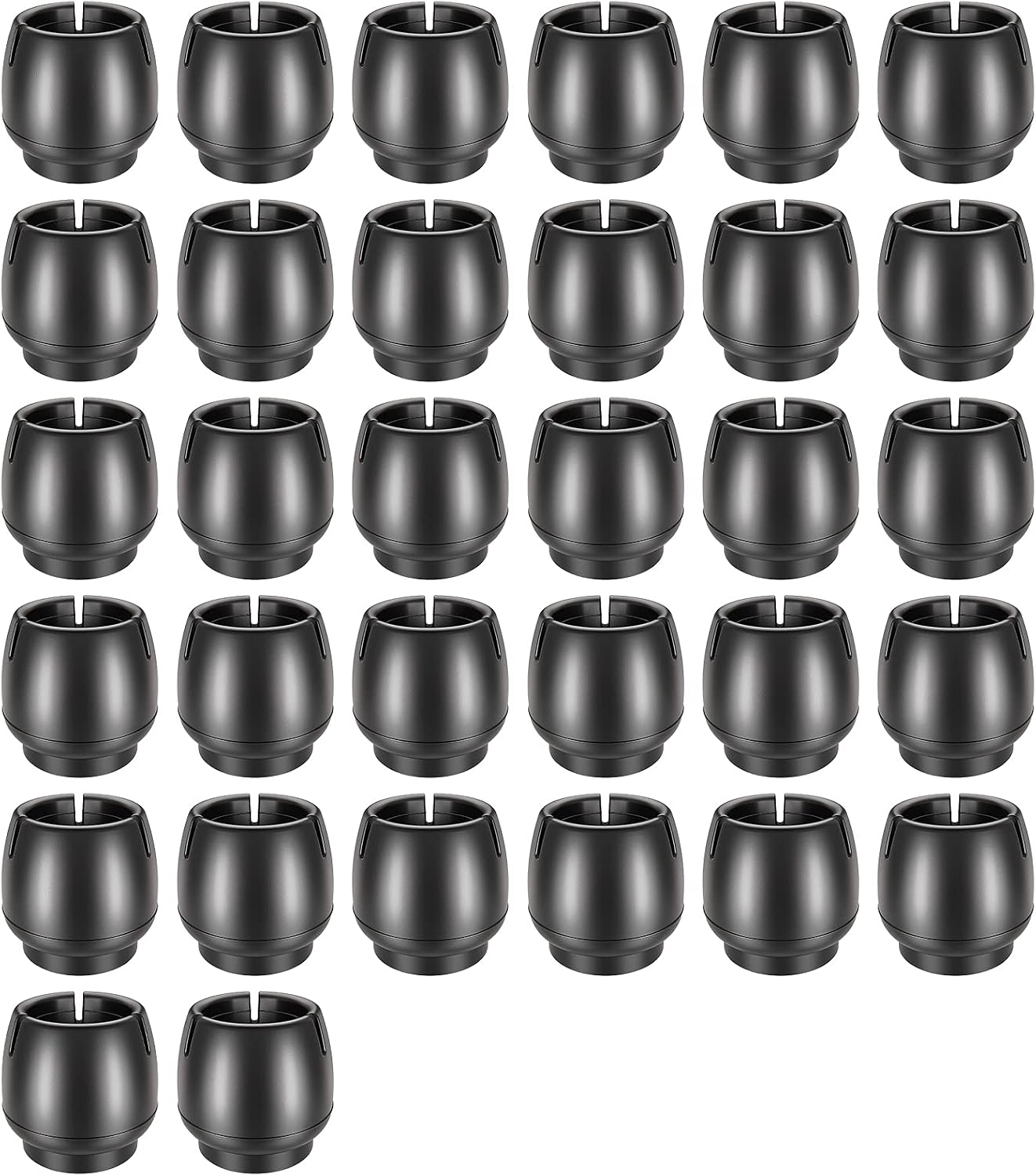 Schutzkappen Für Stuhlbeine, Silikon-stuhlbeinkappen, Gummi-stuhlbeinschoner, Für Runde Möbelbeine, Schwarz, 32 Stück (12-16 Mm)