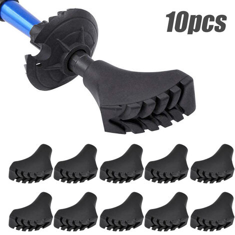 10 Stück Nordic-walking-pads, Gummi-trekkingpads Für Alle Gängigen Nordic-walking-stöcke