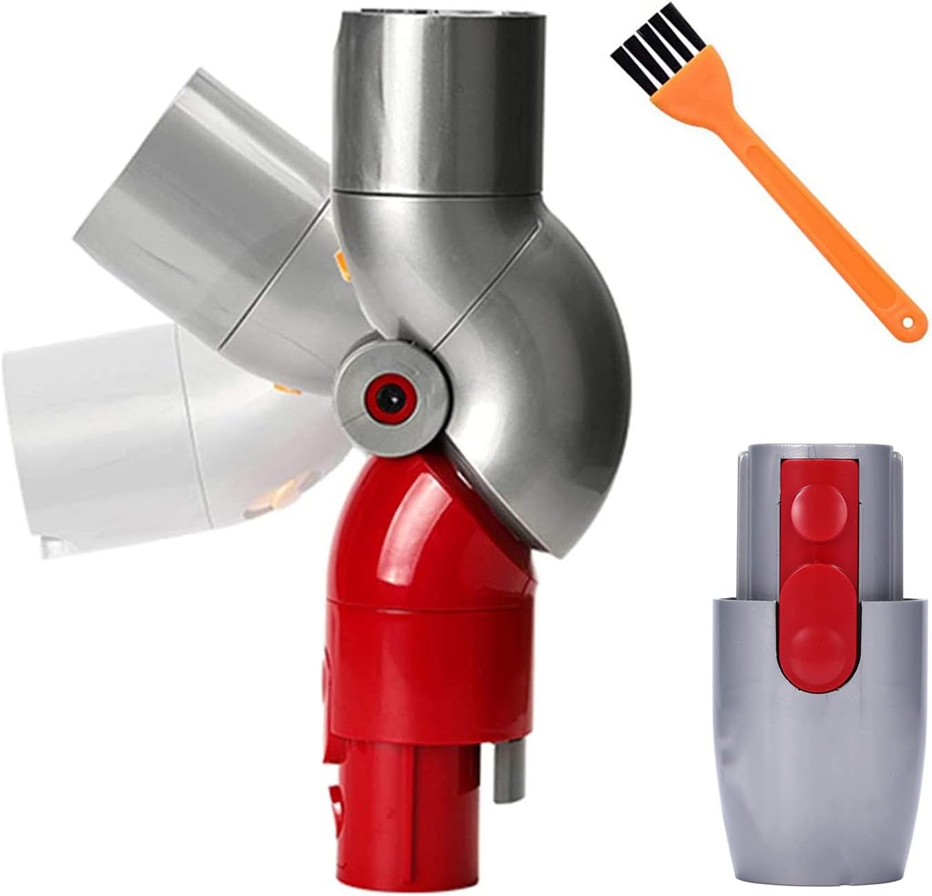 Schnellverschluss-möbeladapter 970790-01 Für Dyson V7 V8 V10 V11 Staubsauger, 1 Oberer Adapter, 1 Unterer Adapter, 1 Reinigungsbürste (b)