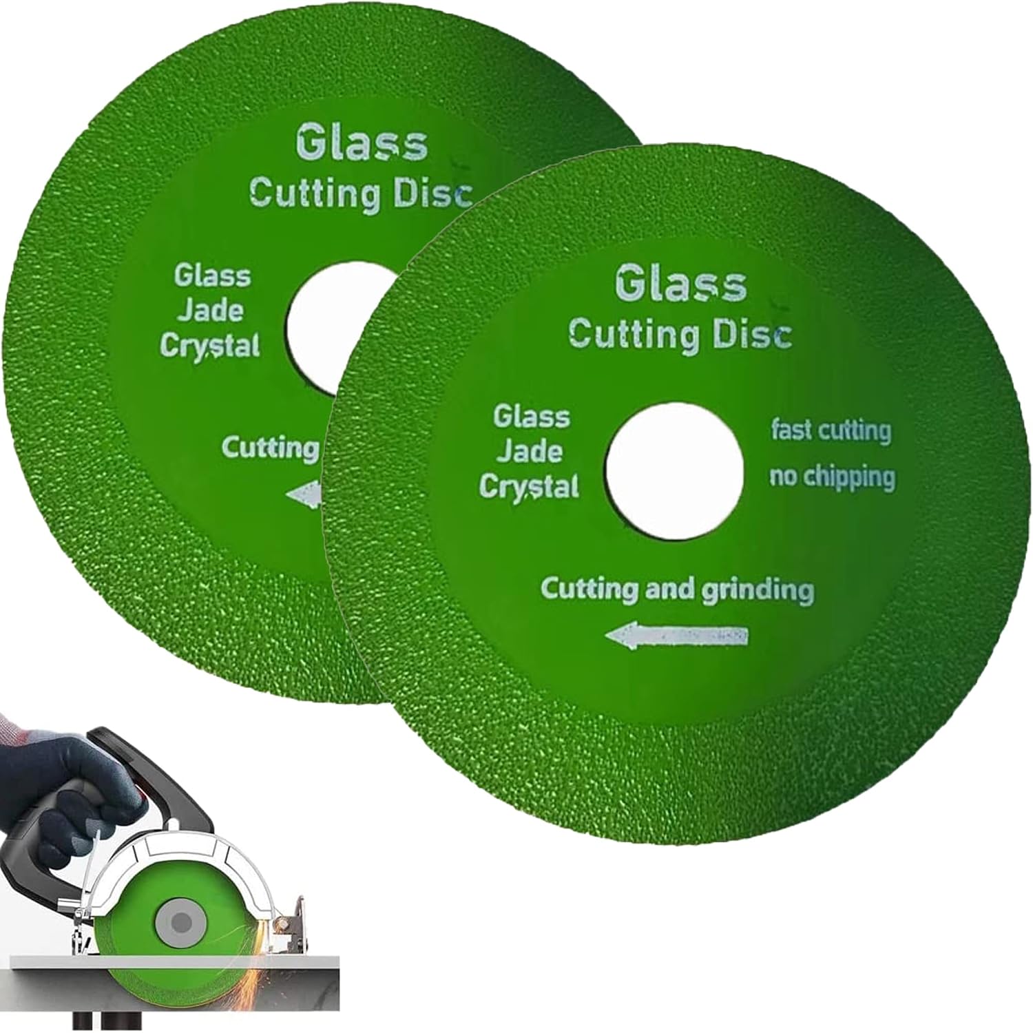2 Stück Glastrennscheiben, Glastrennscheiben Für Winkelschleifer, Dünne Glastrennscheiben Für Schleifmaschinen, Keramik-sintergranit-trennscheibe Für Marmor, Diamant-sägeblatt