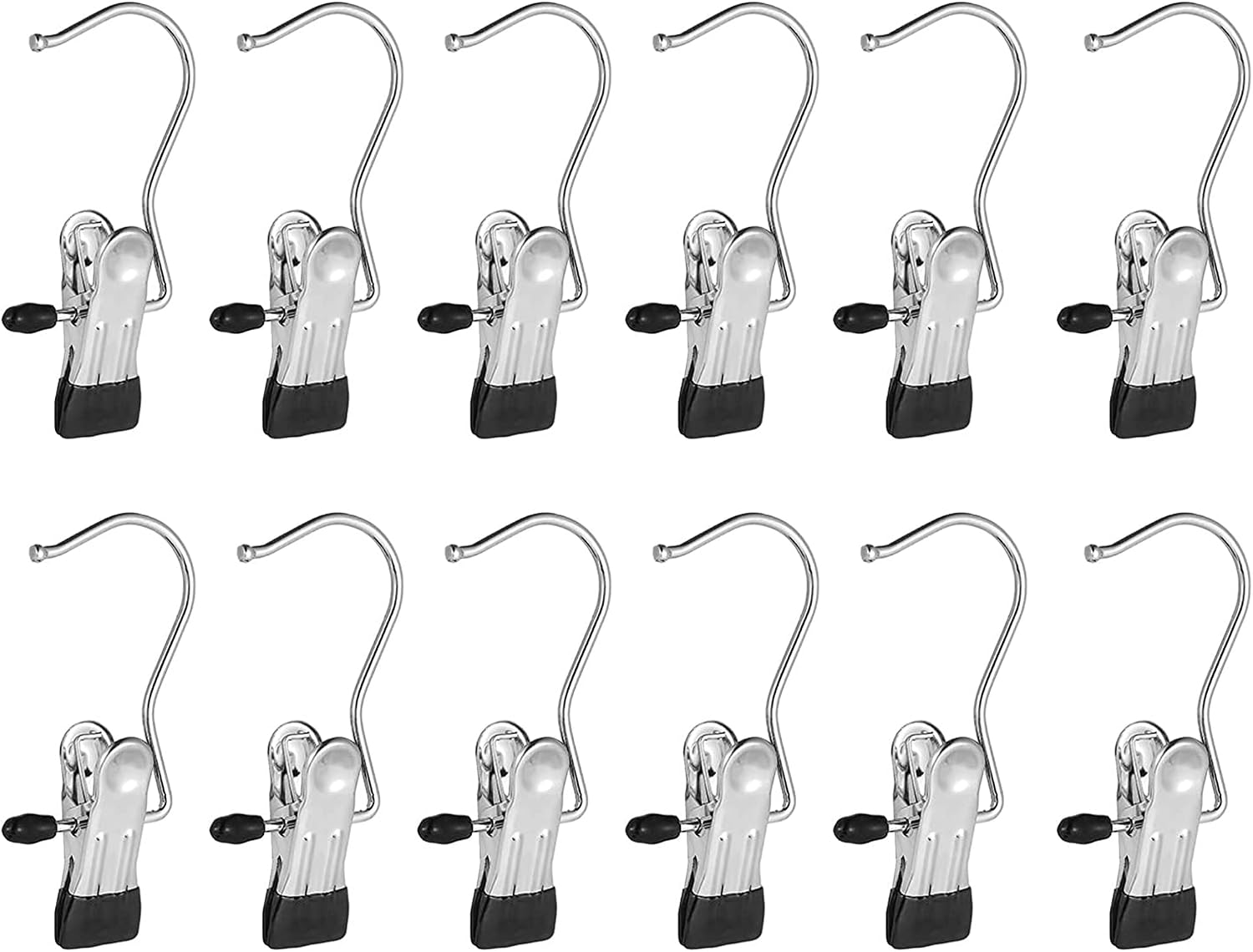 12 Stück Haken Zum Aufhängen Von Stiefeln, Wäscheklammern, Tragbaren Wäscheklammern, Stiefelclips, Wäscheklammern, Wäscheklammern, Ideal Zum Aufhängen Von Kleidung, Schuhen, Handtüchern Usw.