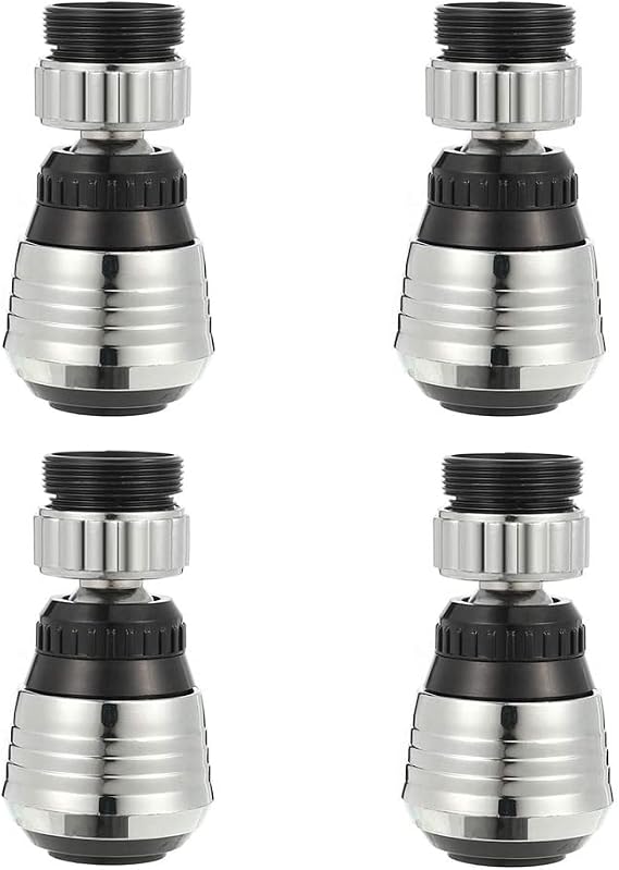Schwenkbarer Wasserhahn, 4-teiliges Set Mit Verstellbarem Schwenkarmatur-luftsprudler, Duschkopffilter, Sprühkopf-zubehör Für Küchen- Und Badezimmerarmaturen
