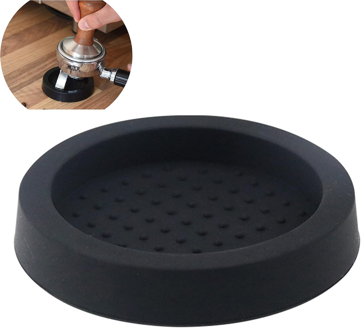 Kaffeetampfmatte, Kaffeetampfhalter, Silikon-kaffeetampfmatte, Espressotampfmatte, Silikon-tampermatte, Tampermatte Zum Pressen Von Kaffeepulver, 60 Mm