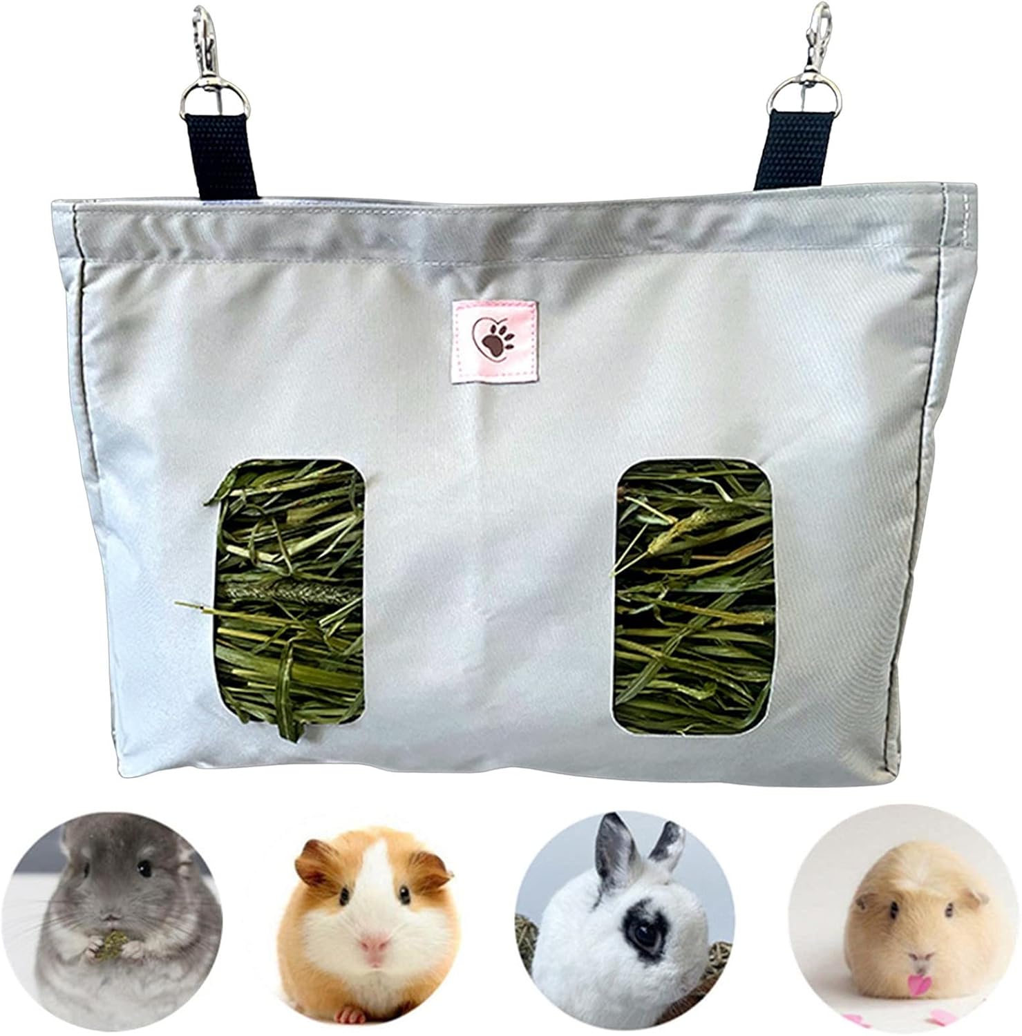 Heuraufe Für Kaninchen, Heuraufe Für Kaninchen, Hängende Heuraufe Für Kleintiere, Für Kaninchen/meerschweinchen/chinchillas (grau)