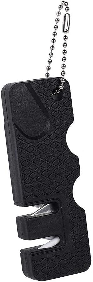 Professioneller Messerschärfer, Tragbarer 2-in-1-handschärfer Für Messer Und Scheren Mit Rutschfester Basis Zum Grob- Und Feinschärfen, Abziehen, Entgraten, Formen Und Schleifen