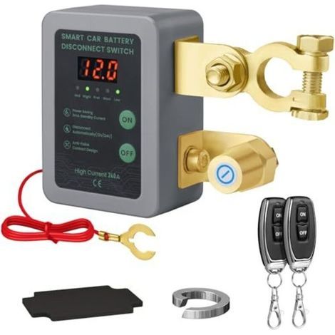 Fernbedienter, Kabelloser Batterietrennschalter, 12v-batterieschutzschalter Mit Fernbedienung, 240 A Automatischer Ausschalttaster Mit Led-anzeige Für 12v-auto, Wohnmobil, Atv, Lkw Und Boot