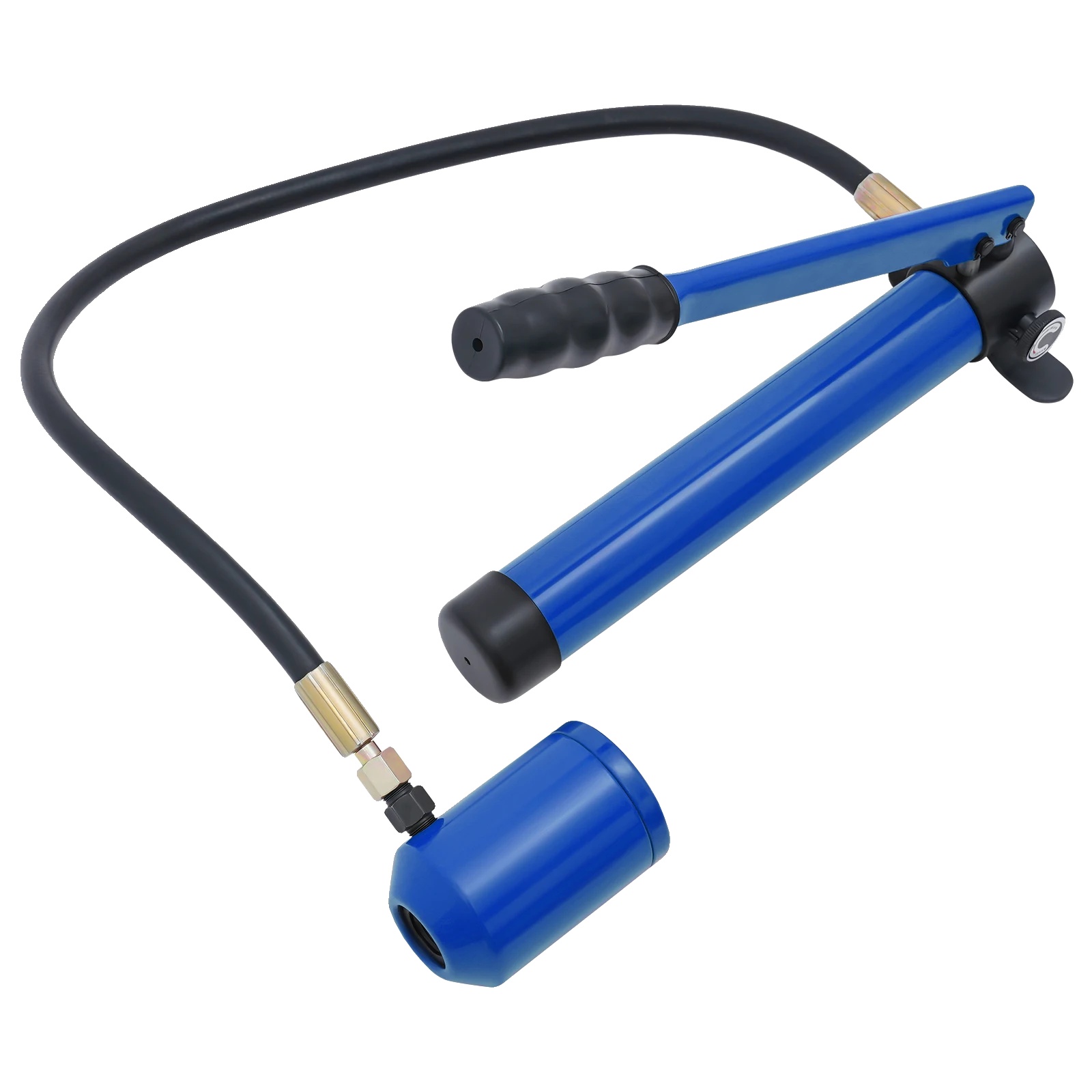Hydraulisches Lochstanzer-set, 6 Stanzwerkzeuge, Manuelle Bedienung, Blau