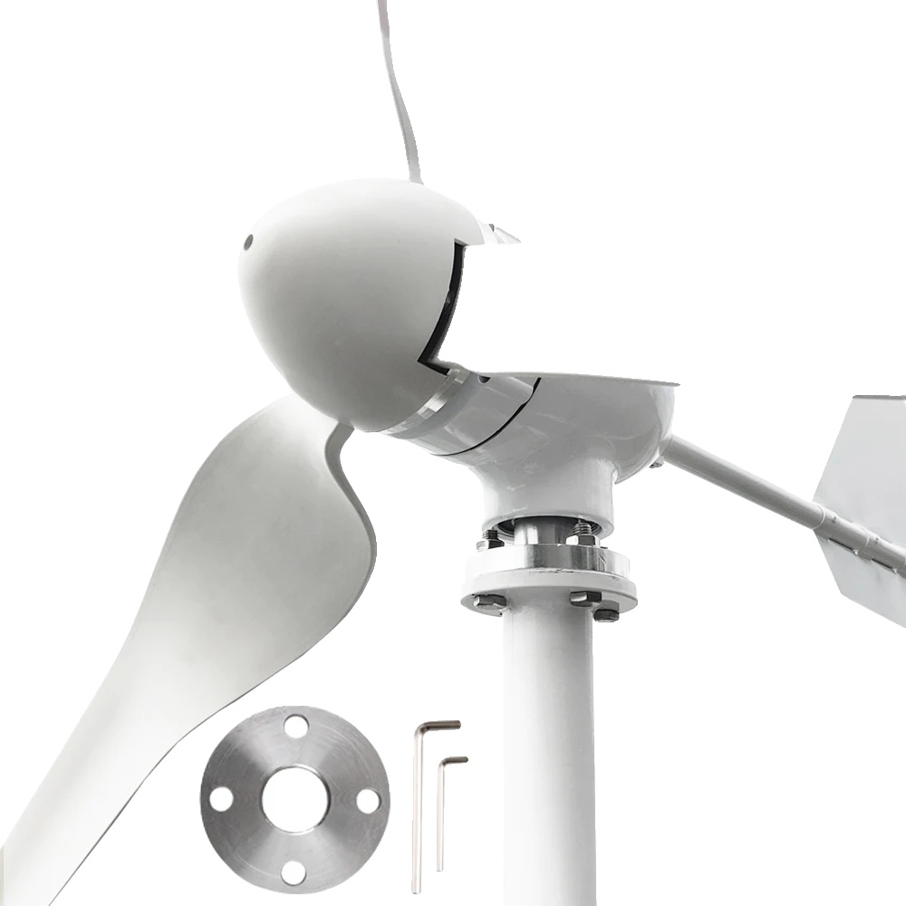 Windturbine, 3 Blätter, Hohe Effizienz Bei Der Umwandlung, Nur Windturbine, Weiß, 12v