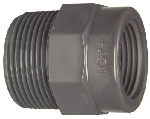 Gf Muffennippel Reduziert Pvc-u 3/4"x1/2" Agxig