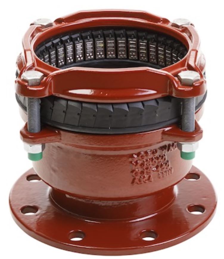 Multi Joint Rohrverb -fl./kuppl.schrb.a2 Pulverb.fig.3057 Pn10/16 Dn100 Ad104-132