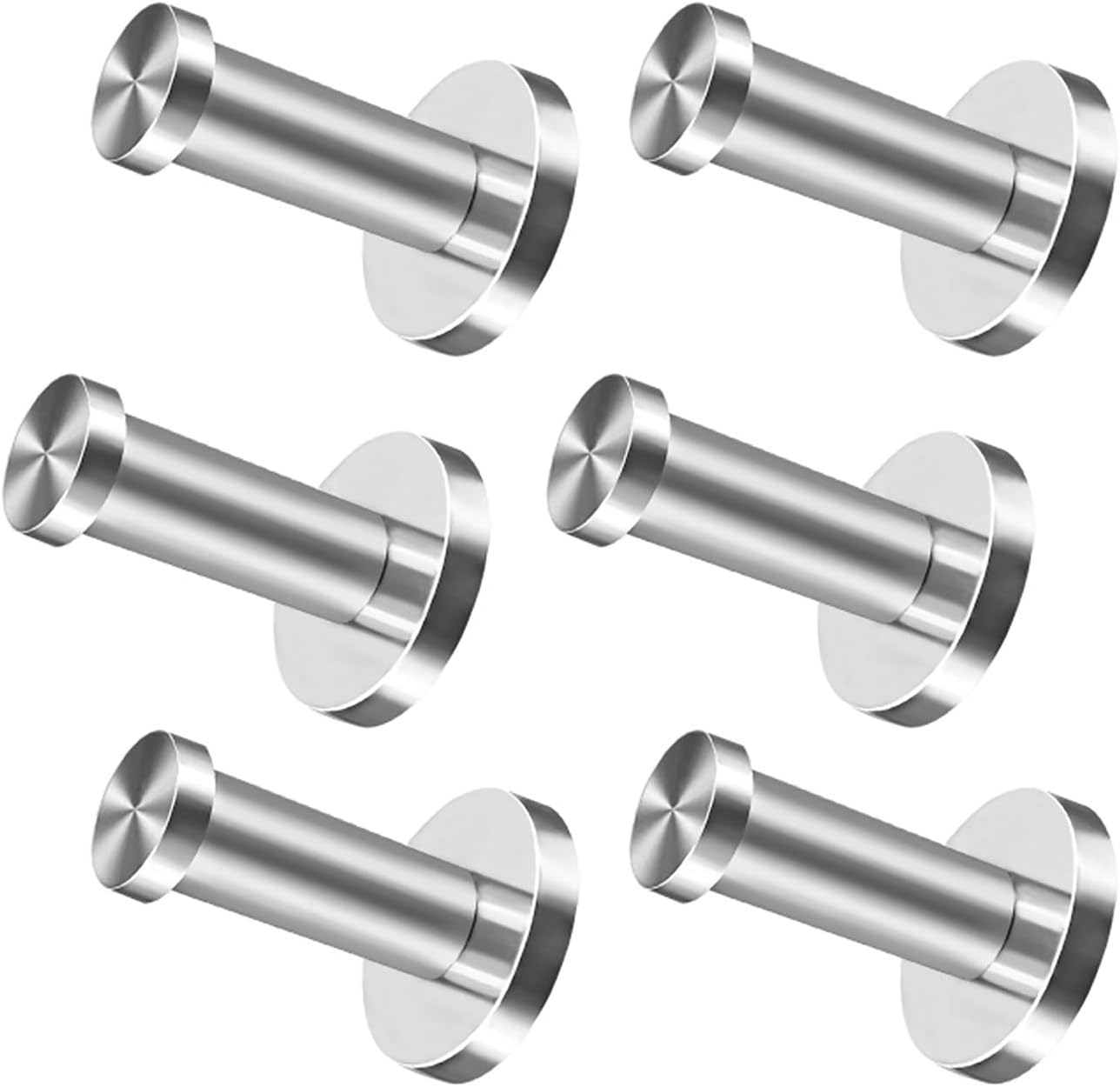 Stück Wandhaken, Handtuchhaken, Kleiderhaken, Wandhaken Aus Edelstahl Für Bademäntel, Gebürstetes Nickel (70 Mm)