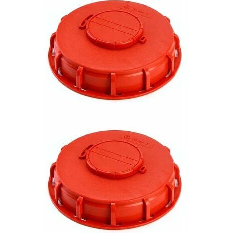 Kunststoffdeckel 16,2 Cm Für 1500-liter-wassertank Mit Belüftung (a, 2 Stück) Rot Bf
