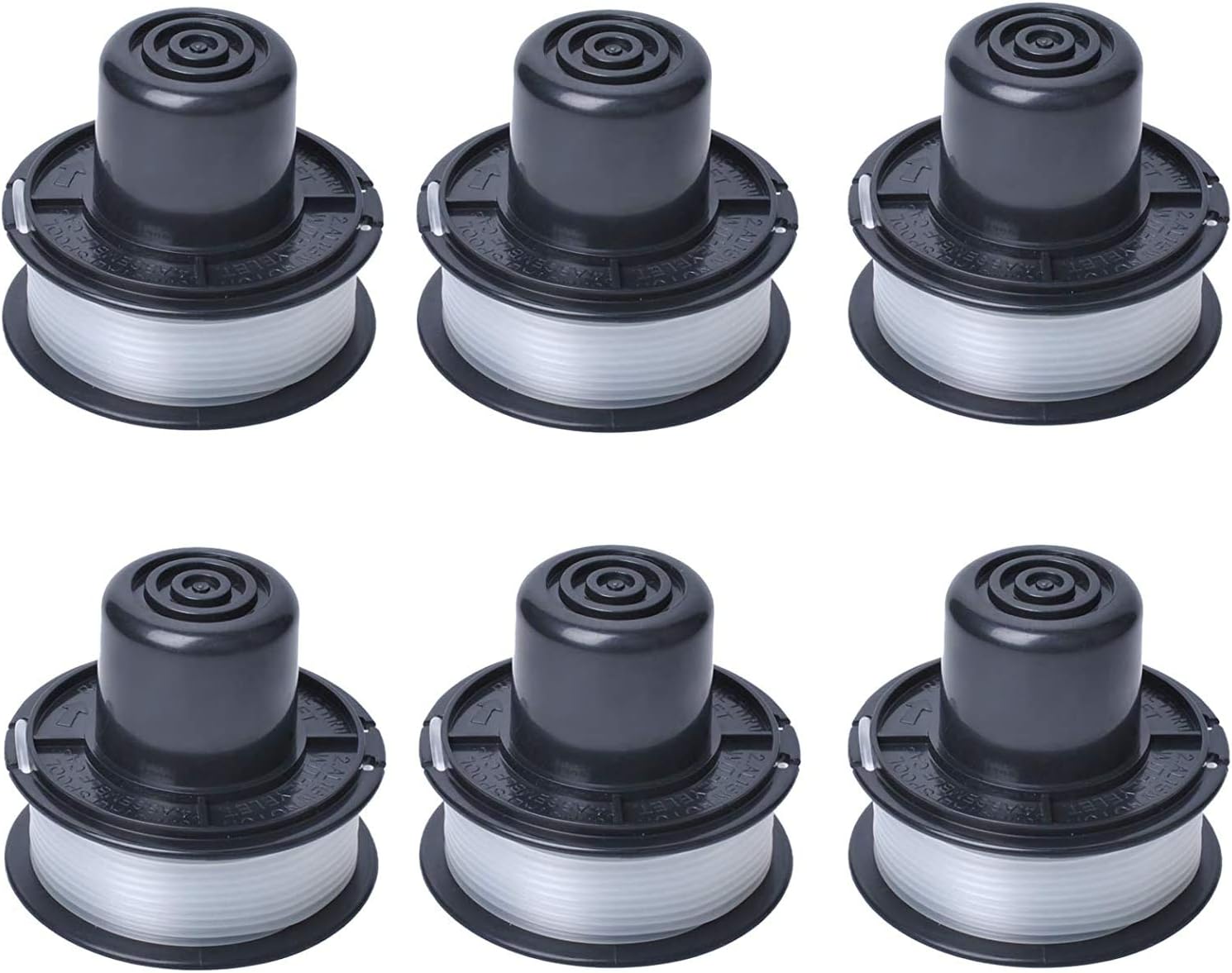 Poweka A6226 Spule Mit 6 M Faden, Kompatibel Mit Auftipp Gl250 / Gl310 / Gl360 / Gl360sb Automatischen Rasentrimmern, 6er-packung