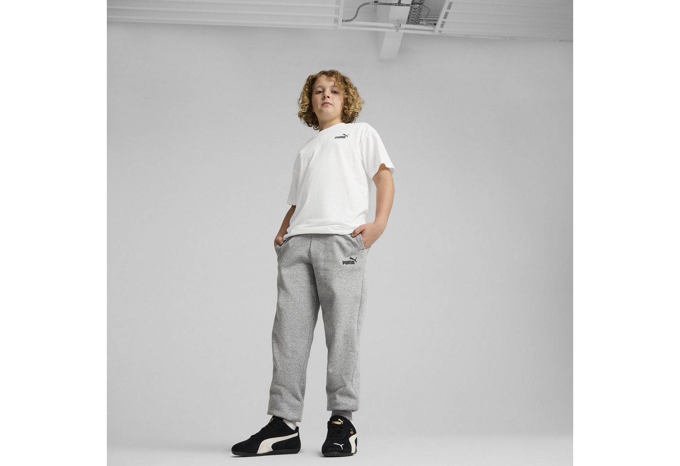 Puma Ess No.1 Logo Fl Jungen-jogginghose, Grau, 68491203, Größe 140 Bild 4
