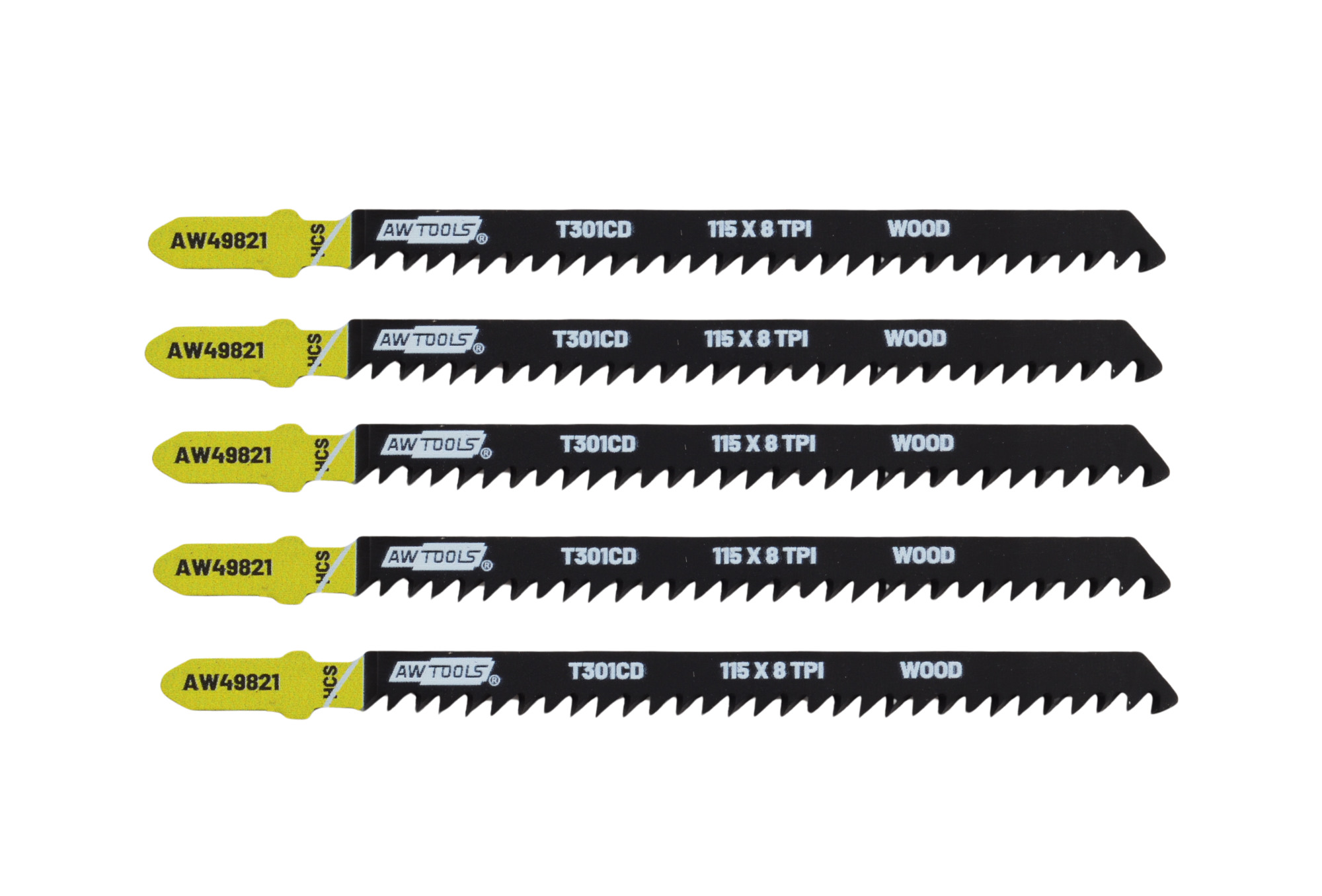 Awtools T301cd Holzsägeblätter 115 Mm 5 Stück
