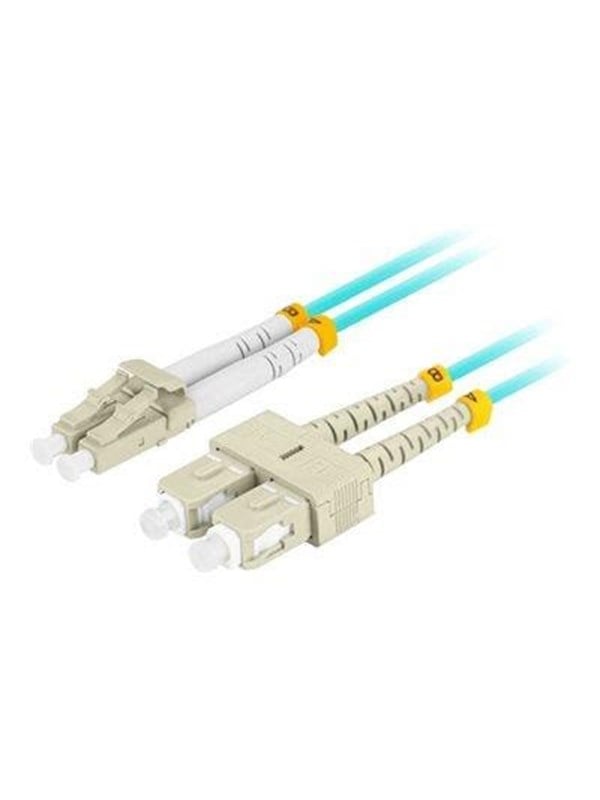 Lanberg patch cable - 50 cm - aqua - Blau