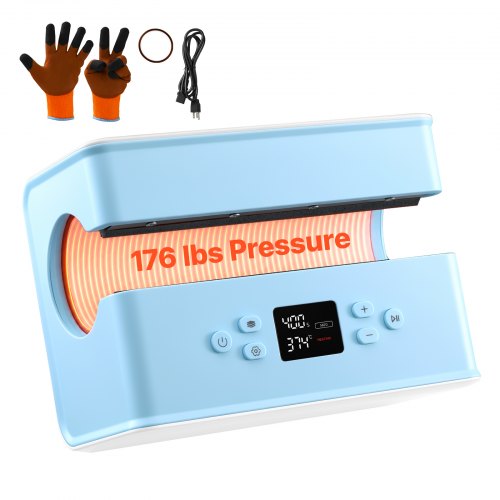 VEVOR Automatische Tassenpresse 80 kg Becherpresse Wärmepresse Weiß & Blau, für 325/591/887 ml Sublimationsbecher Tassen Gläser Becher, Gleichmäßige Erwärmung, Temperatur- & Zeiteinstellung, 3 Modi