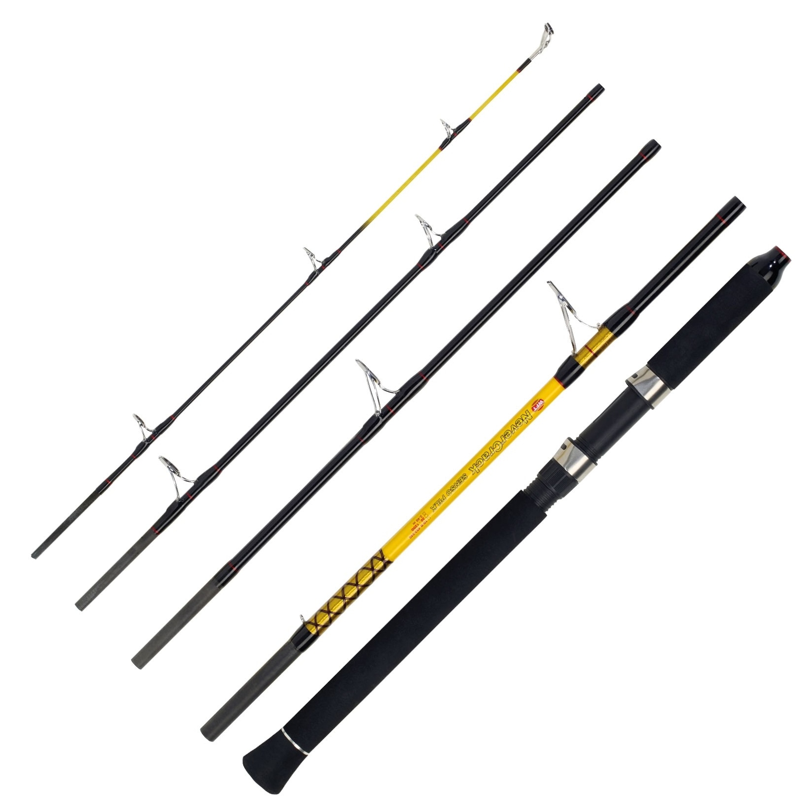 WFT Never Crack Senso Pilk 2,40m 50-160g 5 Teile Meeresrute Reiserute