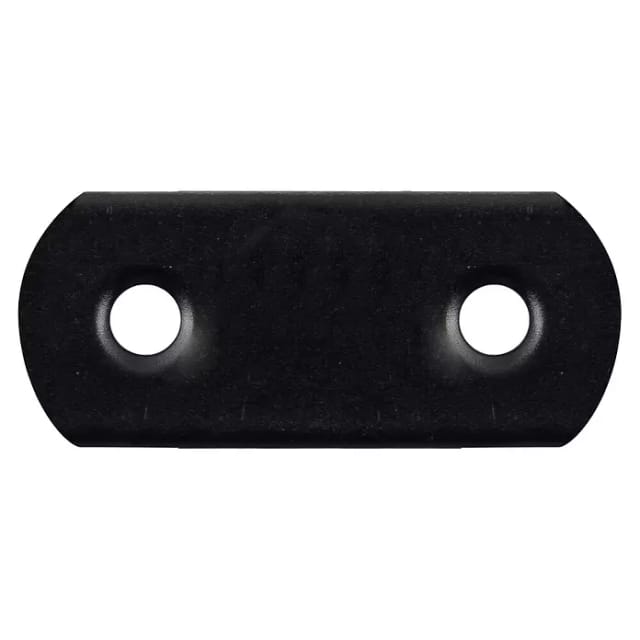 Gah - Flachverb.l.37mm B.16mm S.1,5mm Sta Schwarz Ku.-besch.