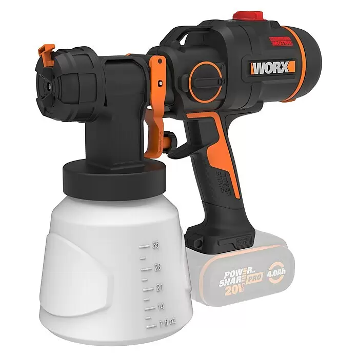 Worx PowerShare 20V Akku-Farbsprühsystem WX020.9 (20 V, Ohne Akku, 4 Ah)