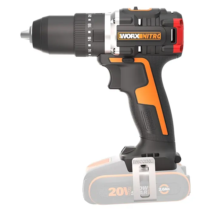Worx PowerShare 20V Akku-Schlagbohrschrauber WX355.9 (20 V, Ohne Akku, 55 Nm)