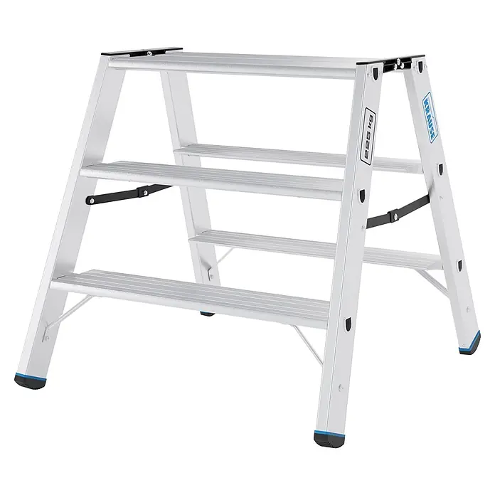 Krause Doppel-Klapptritt XL 2x3 (Anzahl Tritte: 6 Stk., Belastbarkeit: 225 kg, Aluminium)
