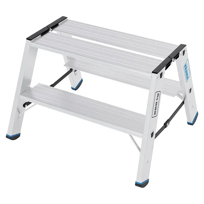 Krause Doppel-Klapptritt XL 2x2 (Anzahl Tritte: 4 Stk., Belastbarkeit: 225 kg, Aluminium)