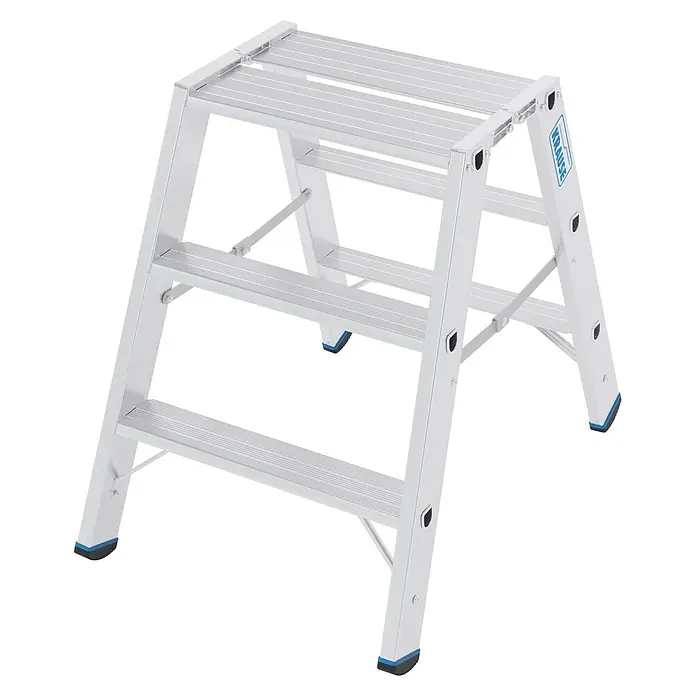 Krause Doppel-Klapptritt 80 2x3 Stufen (Anzahl Tritte: 6 Stk., Aluminium)