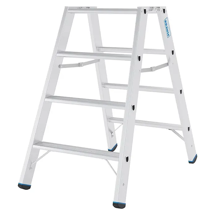 Krause Doppel-Klapptritt 80 2x4 Stufen (Anzahl Tritte: 8 Stk., Aluminium)