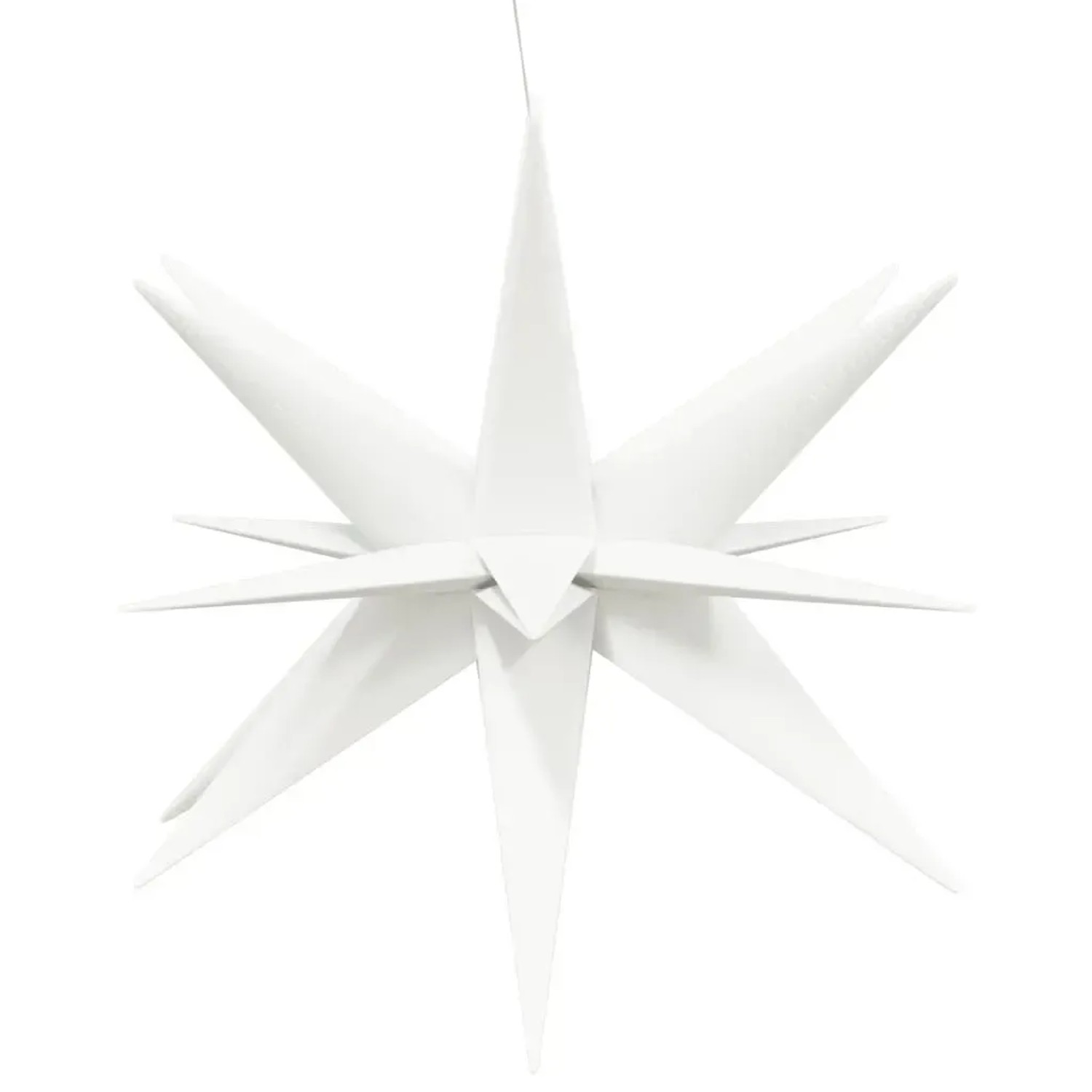 vidaXL LED-Weihnachtssterne 3 Stk Faltbar Weiß 100 cm 3190448