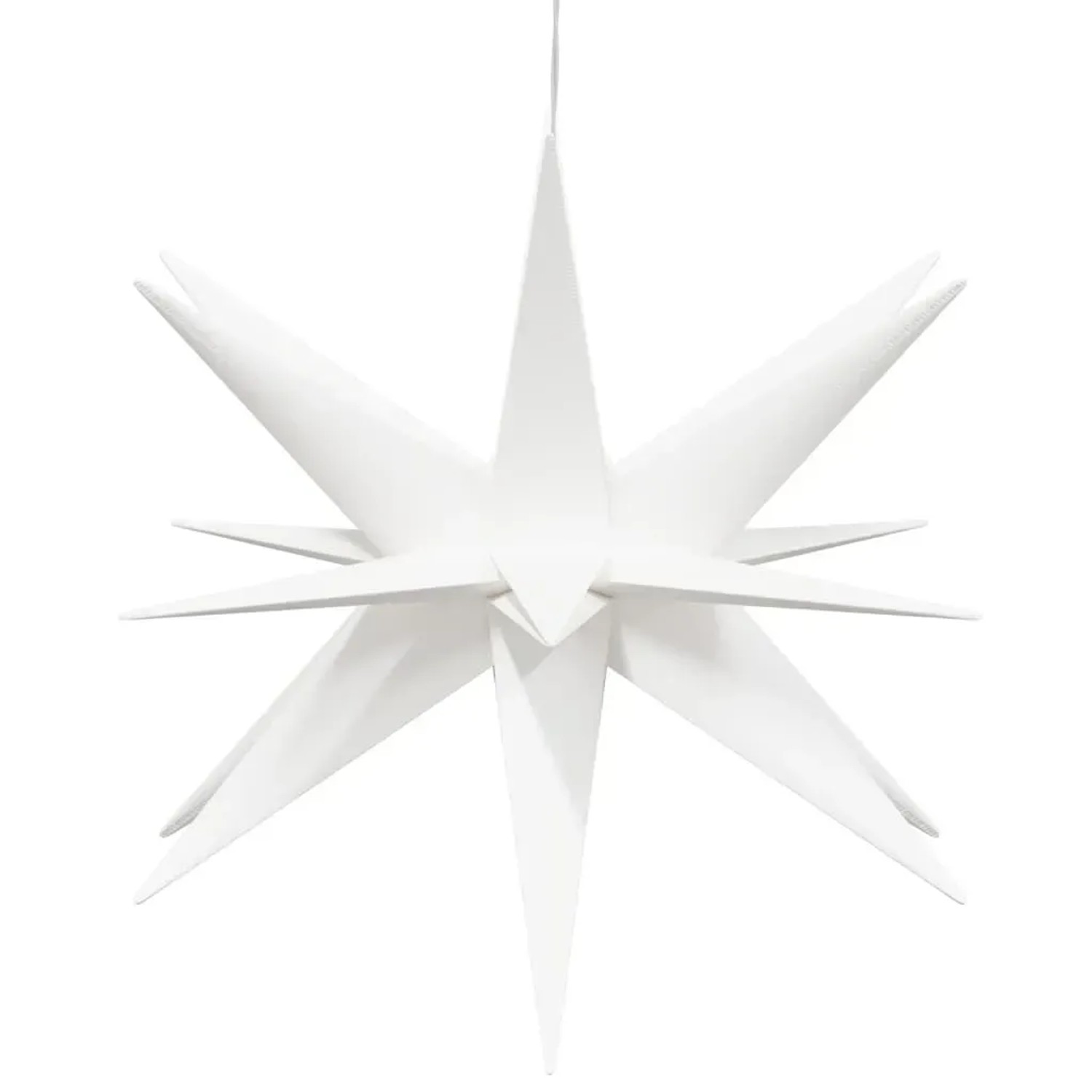 vidaXL LED-Weihnachtssterne 3 Stk Faltbar Weiß 43 cm 3190439