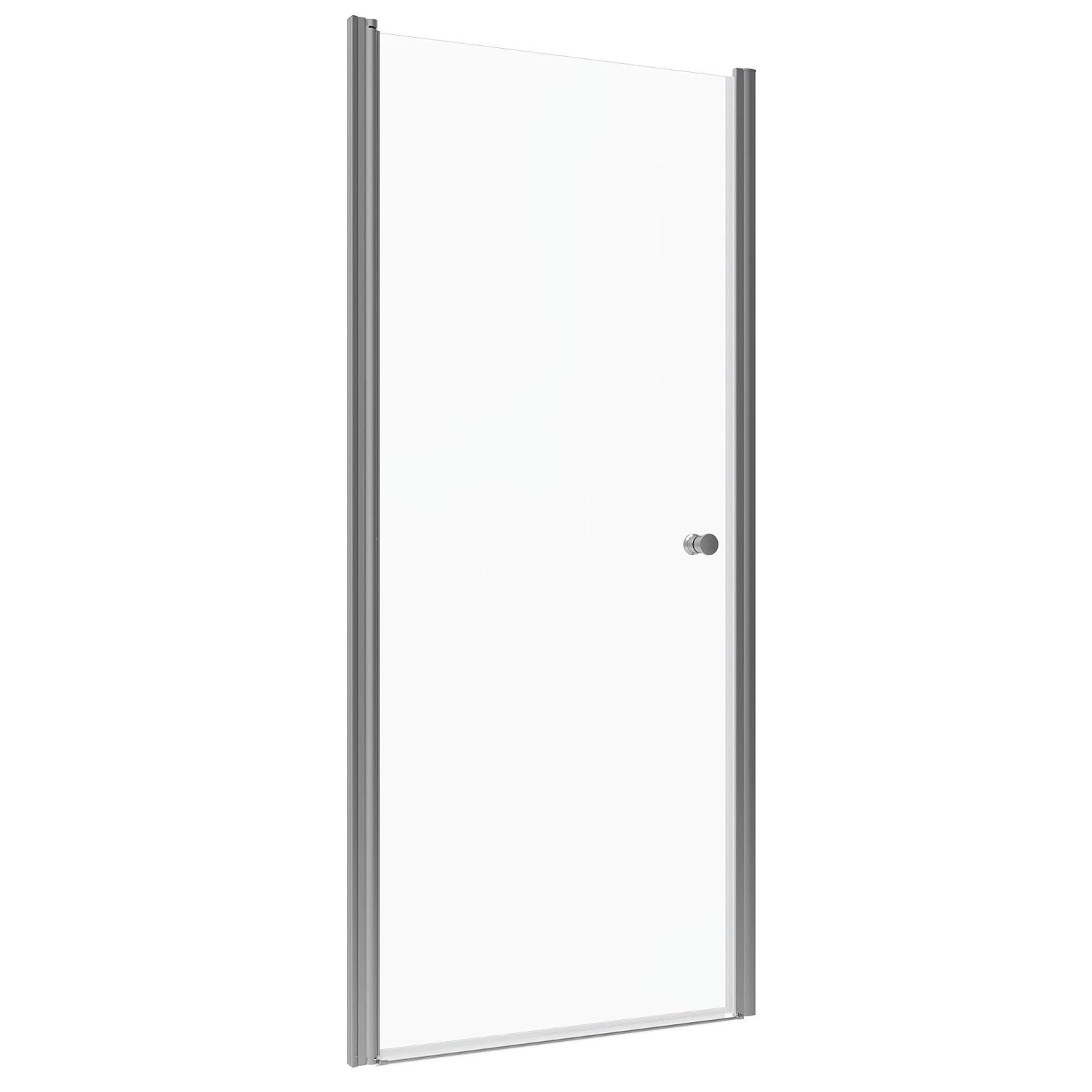 Aquabatos Nischendusche ESG Sicherheitsglas Duschtür 95 x 197 cm Duschwand Duschabtrennung Nischentür Nano Beschichtung Dusche Drehtür Schwingtür