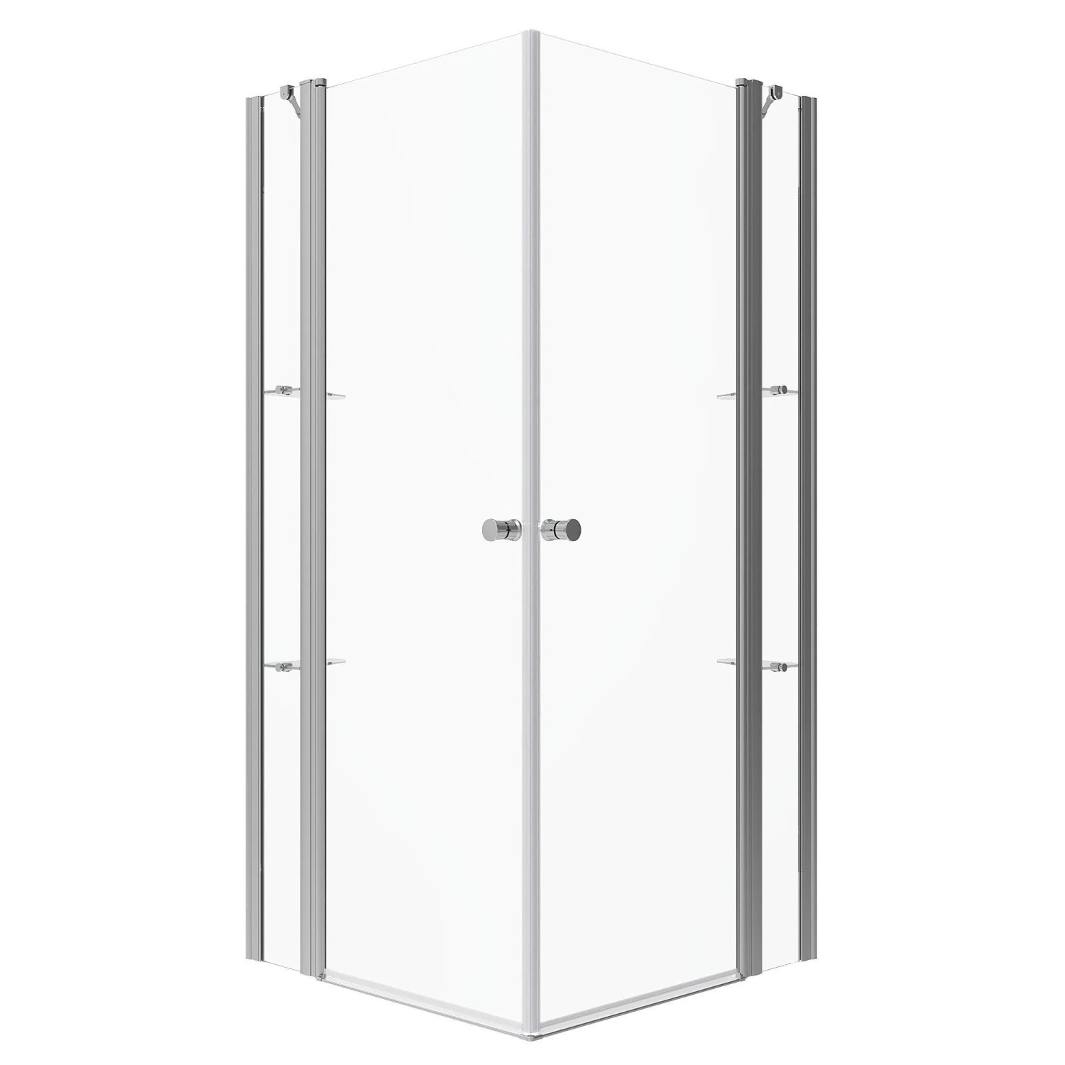 Aquabatos Echteckige Duschkabine Eckdusche 95x105cm 6mm ESG Duschabtrennung mit Nanobeschichtung Eckeinstieg Duschen Duschtür Pendeltür Höhe 195cm