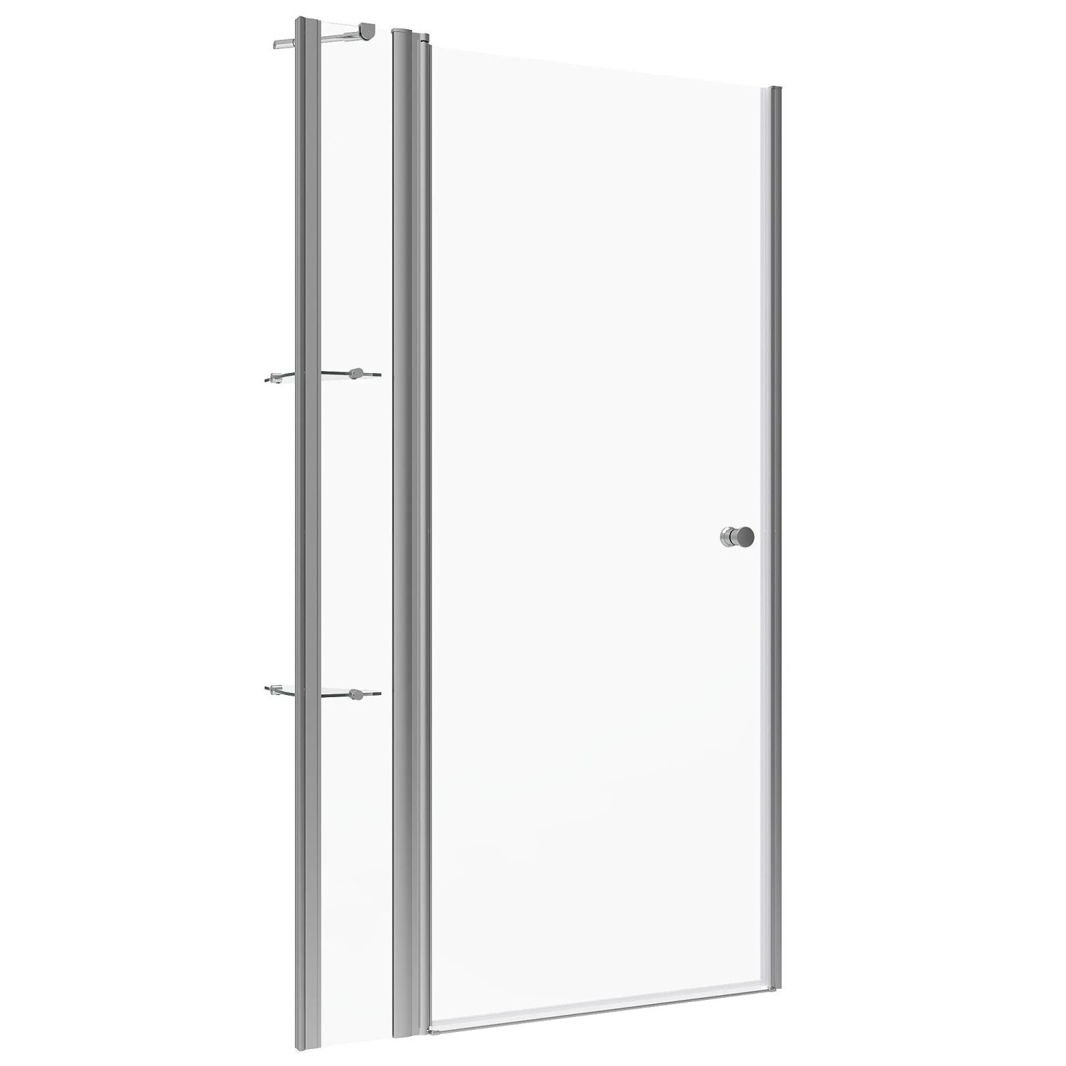 Aquabatos Pendeltür für Nische Duschkabine Breite 115 cm Duschtür Nischentür 6 mm Sicherheitsglas Duschabtrennung Nanobeschichtung Glaswand