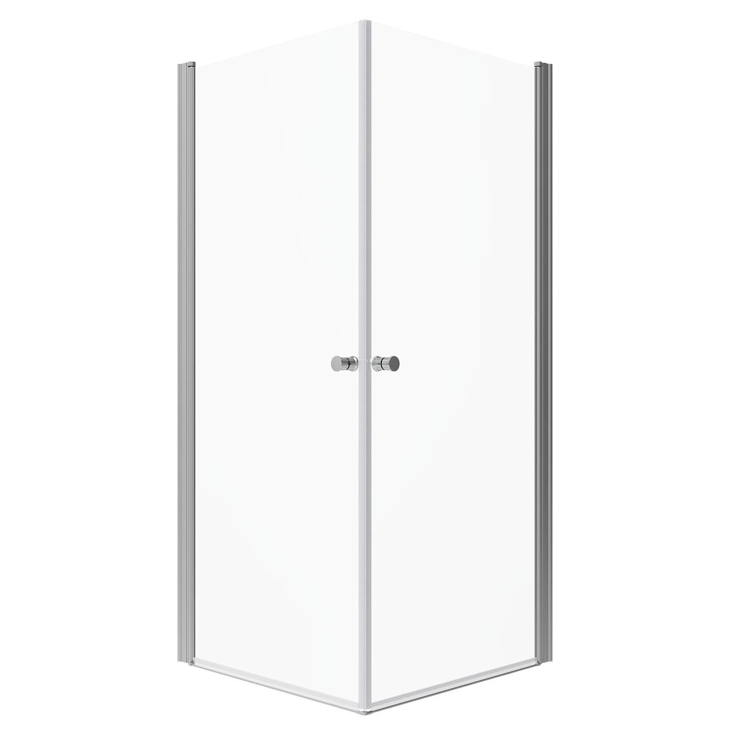 Aquabatos Bad Duschkabine Eckdusche mit Drehtüren 85x95x197cm 6mm Einscheibensicherheitsglas Duschabtrennung Eckeinstieg Duschwand Schwingtür